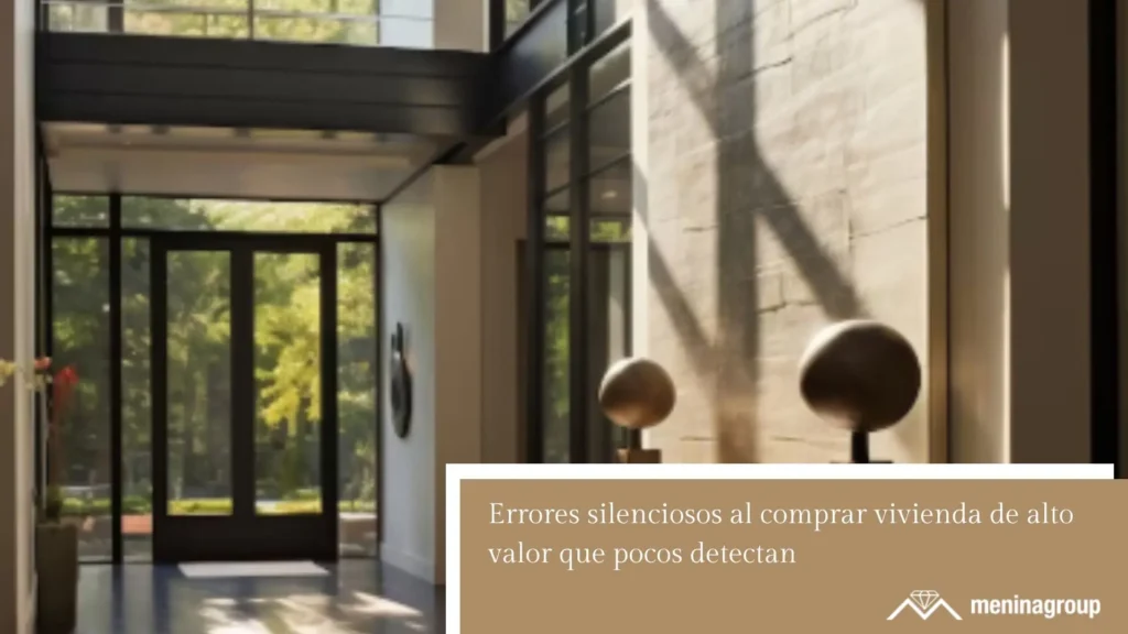 Detalle interior de una vivienda de alto valor que refleja decisiones de compra mal evaluadas